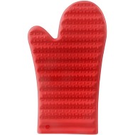 Luva de Silicone 28cm comprimento Vermelha